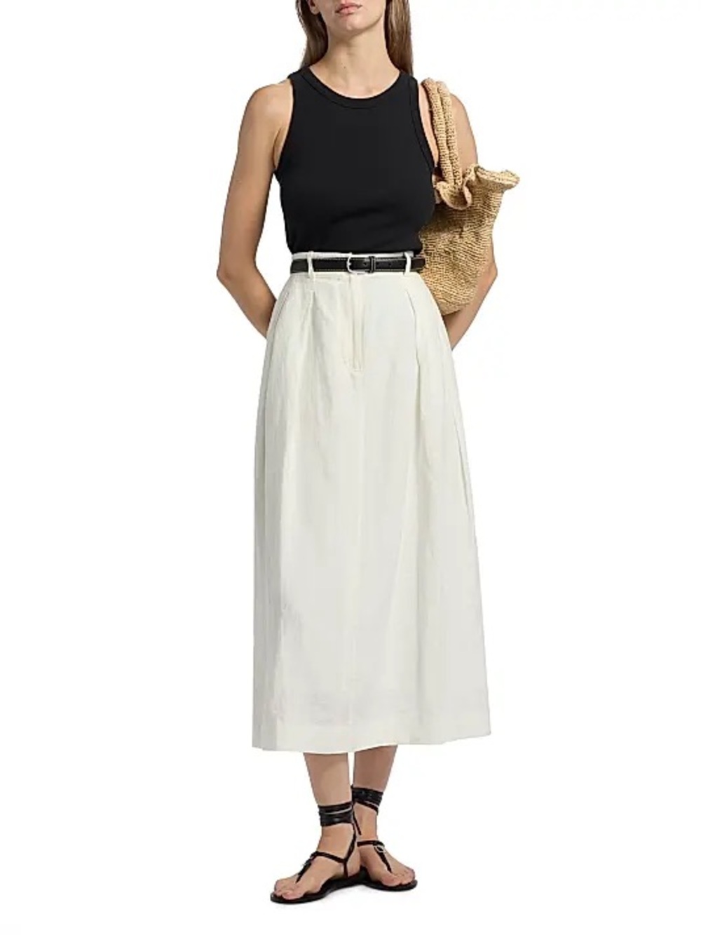 Jenni Kayne Annabel linen  Midi Skirt